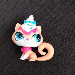 Authentic Littlest Pet Shop LPS #3077 Cat Sweet Delights Peach Toy